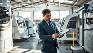 Caravan repair quality inspection