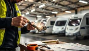 Caravan structural damage check