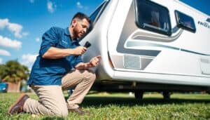 Caravan structural damage check