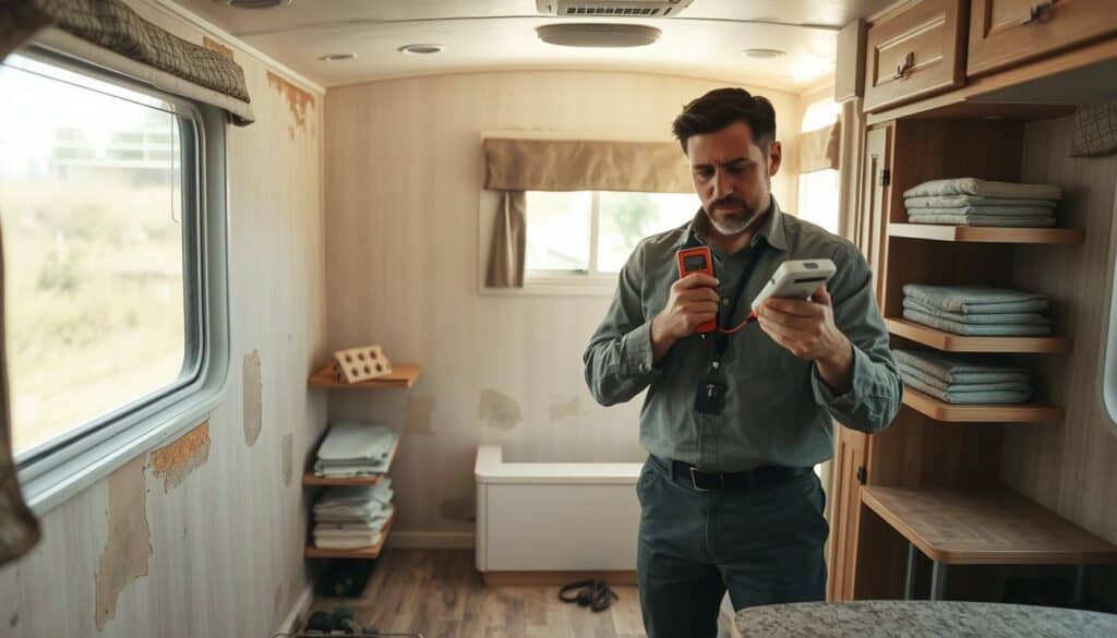 Mobile home humidity evaluation