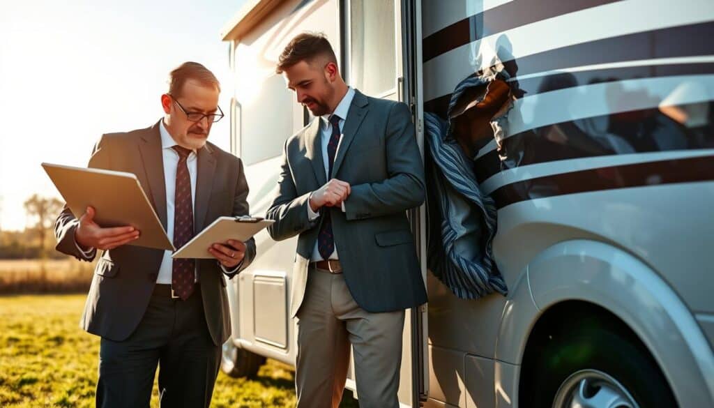 Motorhome body damage assessment