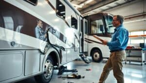 Motorhome collision damage estimate