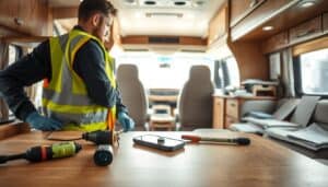 Motorhome moisture damage report
