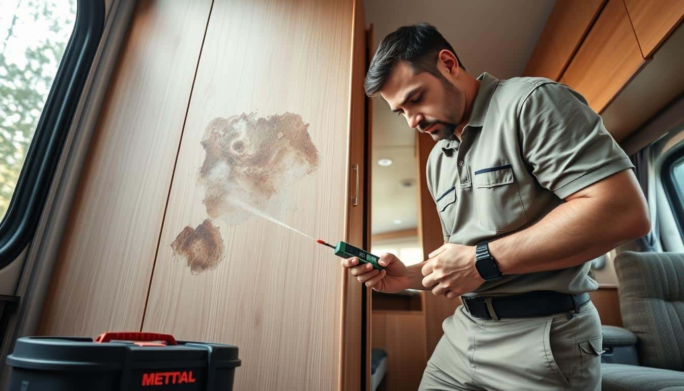 Motorhome moisture damage report
