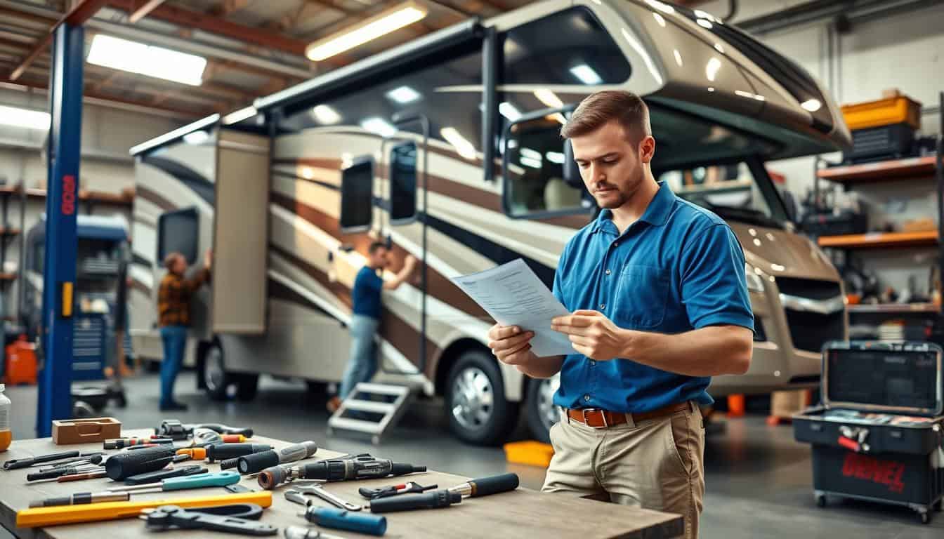 Motorhome repair quality inspection