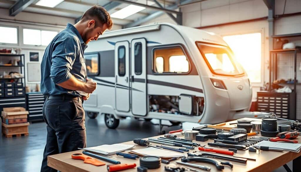 Professional caravan repair service