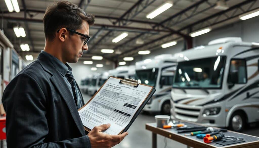 RV body shop estimate
