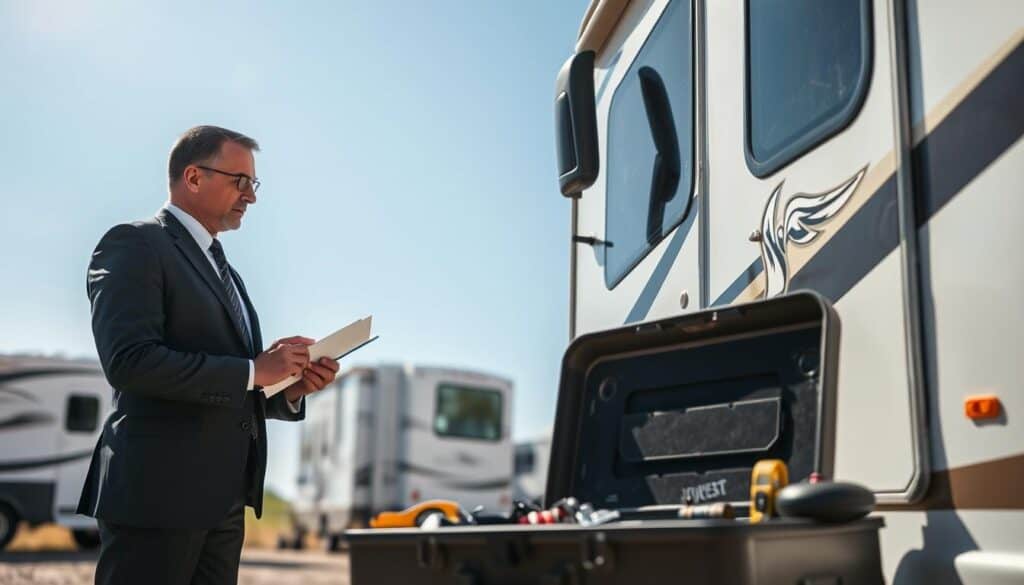 RV collision damage appraisal