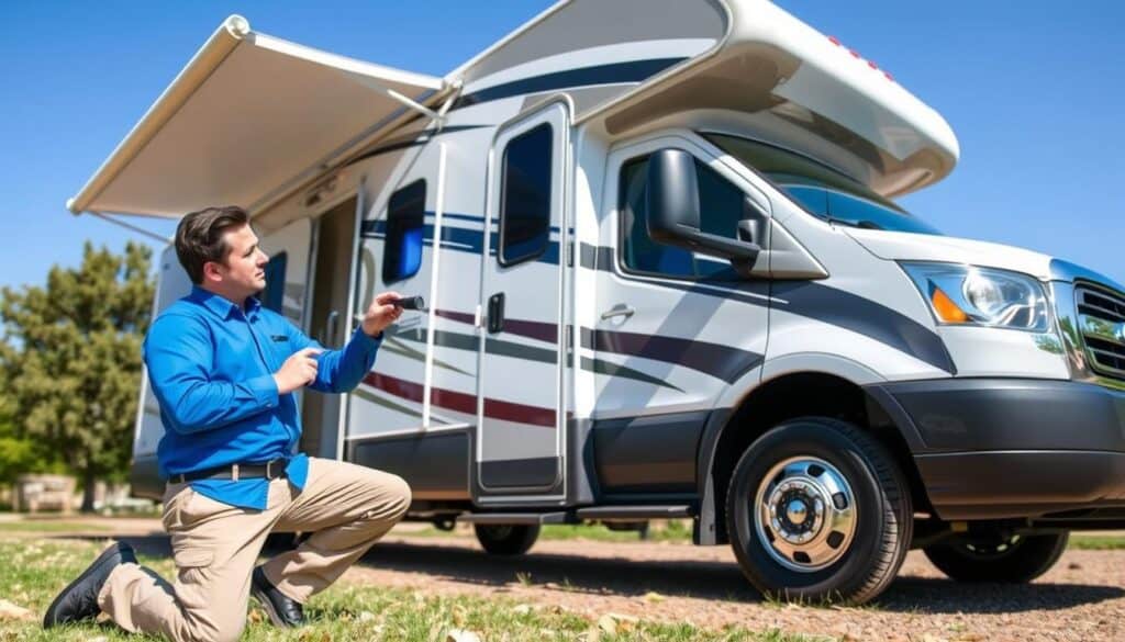 RV exterior inspection