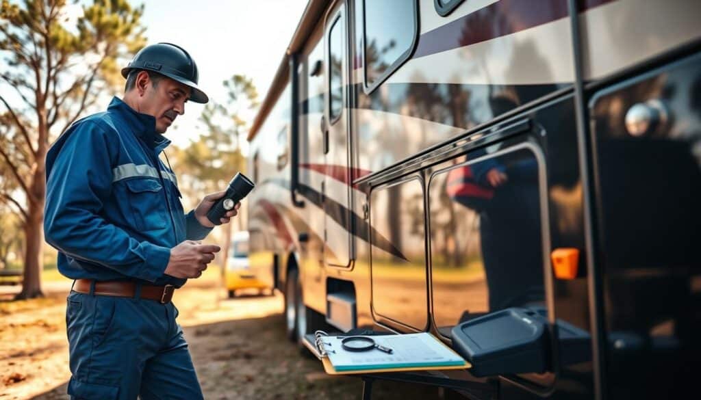 RV exterior inspection