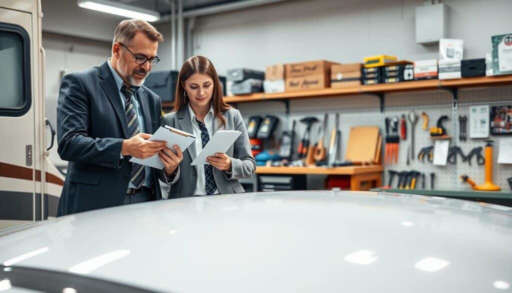 RV repair quality inspection