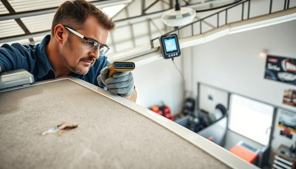 RV roof inspection