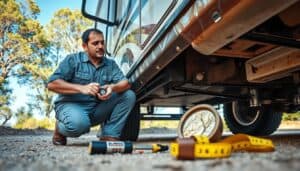 RV structural damage check