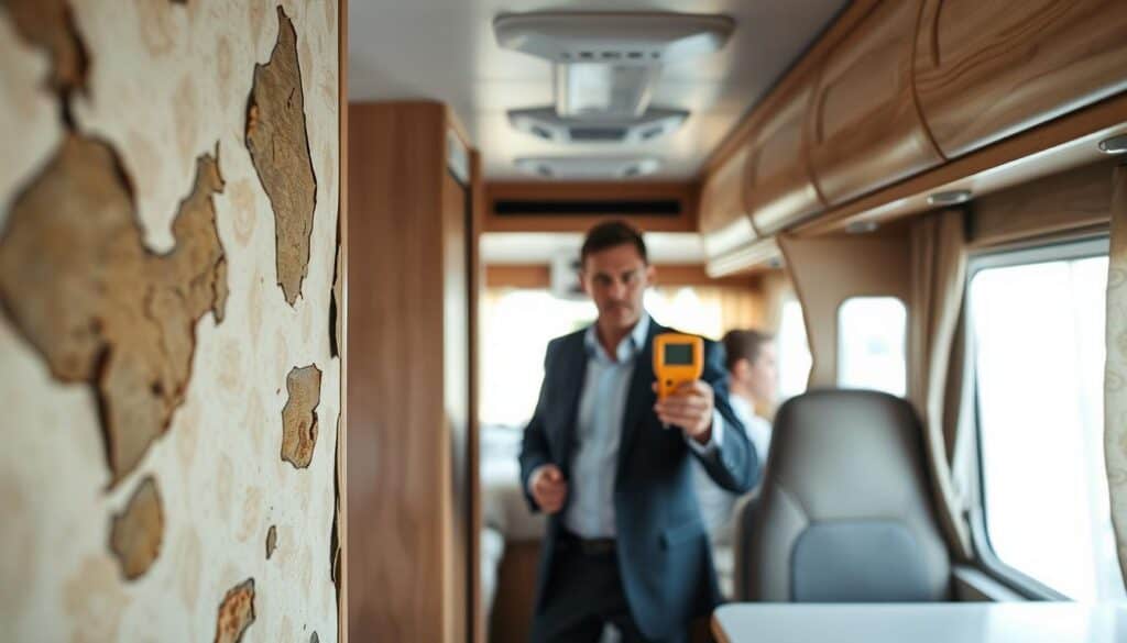 RV water damage analysis