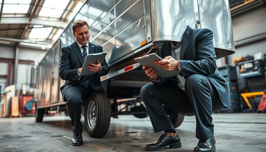 Trailer damage assessment