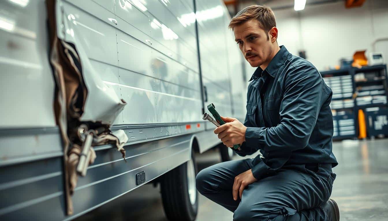 Trailer hidden damage inspection
