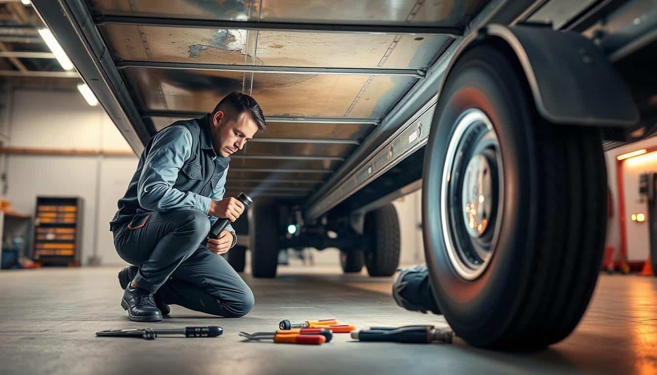 Trailer hidden damage inspection
