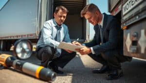Trailer insurance damage check