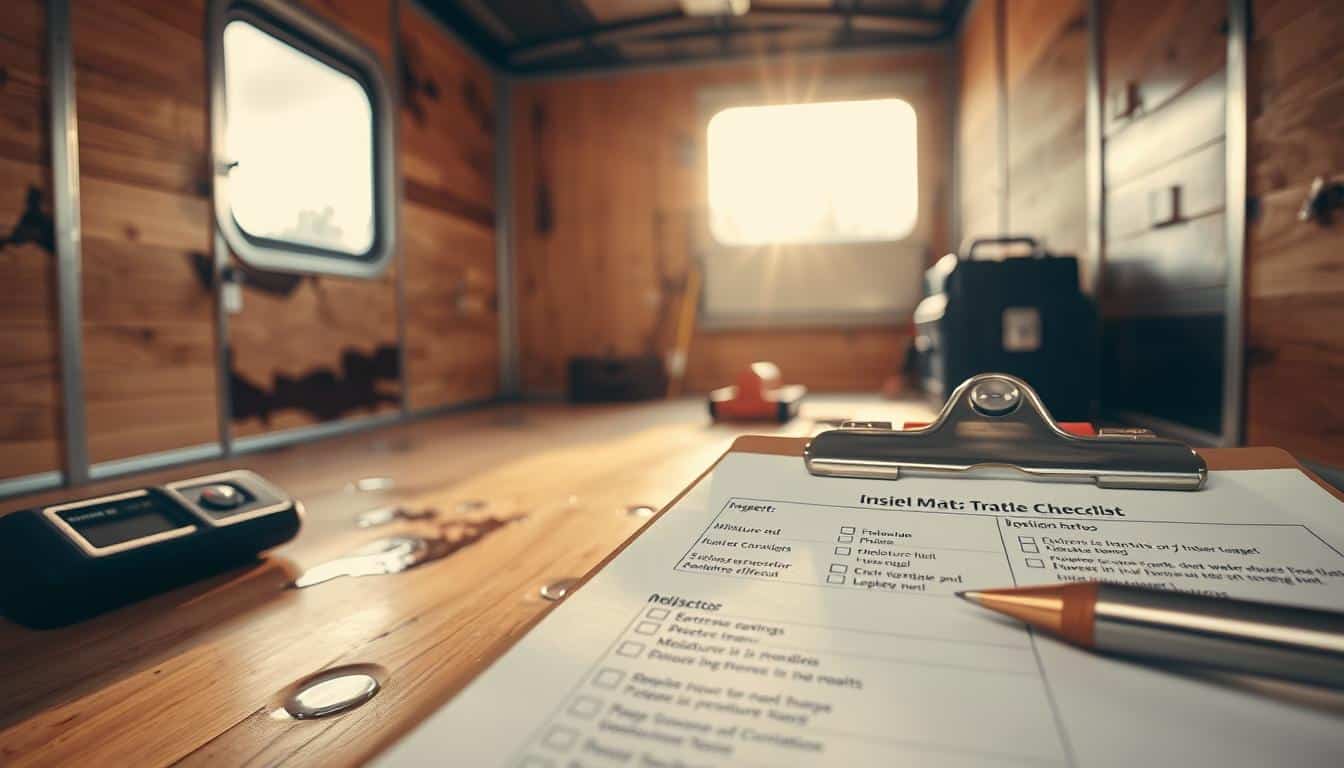 Trailer moisture damage report
