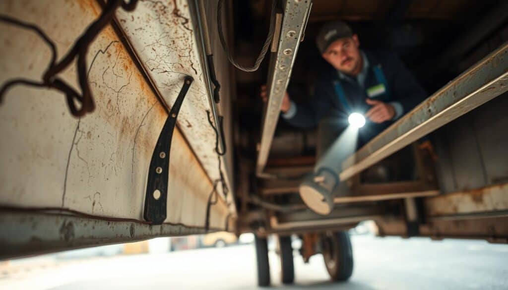 signs of trailer structural damage