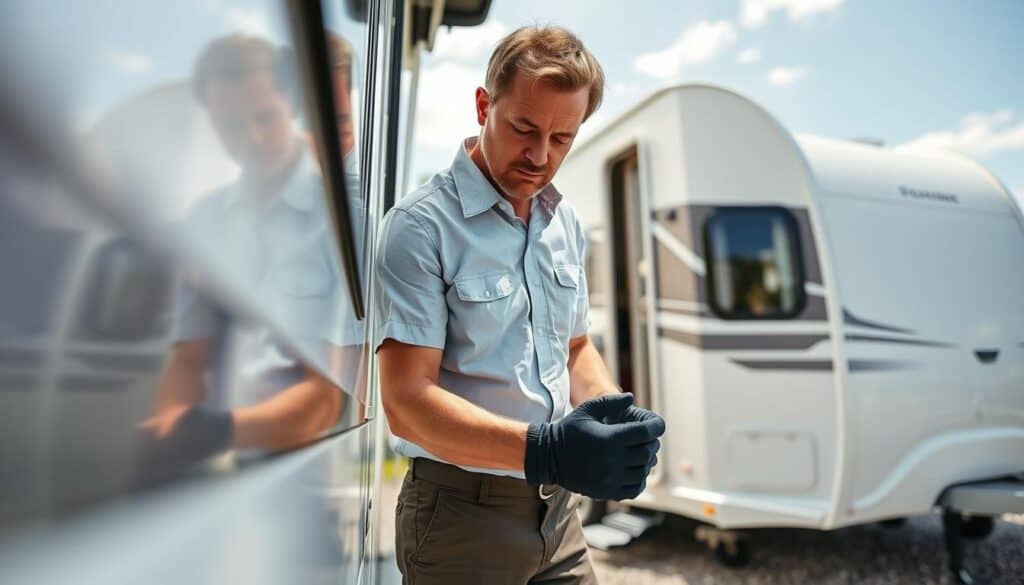 Mobile caravan inspection Mobile caravan inspection